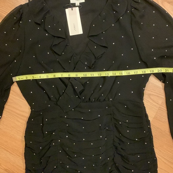 a loves a NWT Embellished Black Long Sleeve Mini Dress - Picture 9 of 16